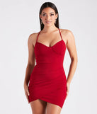 Hot Commodity Wrap-Front Bodycon Mini Dress