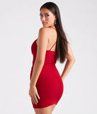 Hot Commodity Wrap-Front Bodycon Mini Dress