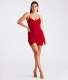 Hot Commodity Wrap-Front Bodycon Mini Dress