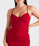 Hot Commodity Wrap-Front Bodycon Mini Dress