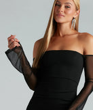 Timeless Style Crepe Off The Shoulder Dress