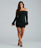Belle Of The Party Mesh Off-The-Shoulder Dress