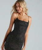 Take The Night By Glitter Strappy Mini Dress