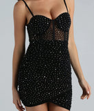 Night Out Sparkle Rhinestone Bodycon Mini Dress