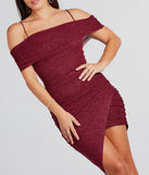 Midnight Illusions Glitter Bodycon Mini Dress