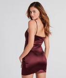 Talking Smoothly Satin Mini Dress