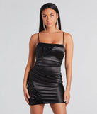 Sparkle The Most Satin Sequin Bodycon Dress