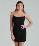 Glistening Beauty Rhinestone Strap Mini Dress