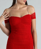 Heart For Bling Rhinestone Strap Mini Dress