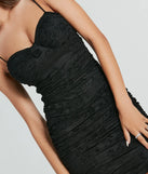 Unreal Stunner Mesh Rhinestone Mini Dress