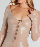 A Night Like This Sequin V-Neck Mini Dress