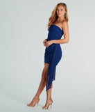 Perfect Night Out Glitter Mini Dress With Sash