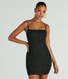 The Lace Me Up Glitter Mini Dress is a mini dress that will make a statement with its short hemline and on-trend details to have you ready for any event!