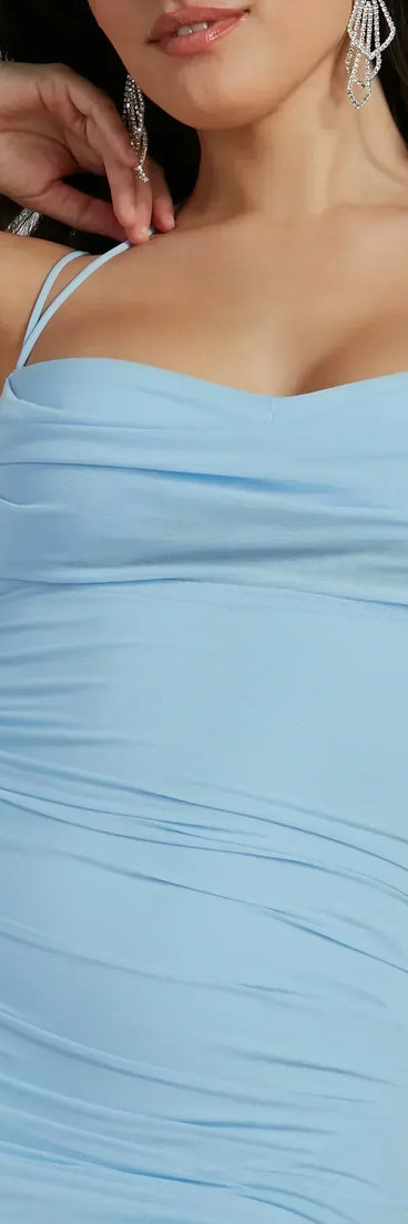 Senorita Mesh Strappy Mini Dress