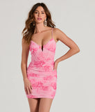 The Bloom With Beauty Floral Mesh Corset Mini Dress is a mini dress that will make a statement with its short hemline and on-trend details to have you ready for any event!