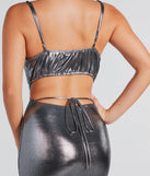 Major Showstopper Metallic Bodycon Mini Dress