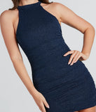 True Glam Queen Glitter Mini Dress With Sash