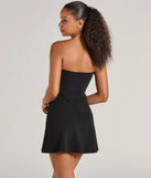 The Forever Chic Drop Waist A-line Mini Dress is a mini dress in raisin purple, perfect for an above-the-knee party dress or a bold cocktail look, with a short hemline designed to make a statement.