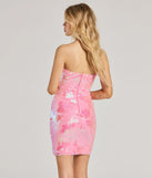 Revamp your 2025 wardrobe with this chic addition, the Sparkling Cutie Strapless Bodycon Sequin Mini Dress in pink, perfect for elevating your style in the new year.