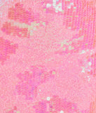 Revamp your 2025 wardrobe with this chic addition, the Sparkling Cutie Strapless Bodycon Sequin Mini Dress in pink, perfect for elevating your style in the new year.