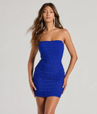 The Enhance Your Chic Strapless Faux Pearl Mini Dress is a mini dress that will make a statement with its short hemline and on-trend details to have you ready for any event!