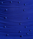 Bring high-impact style to your nightlife in the Enhance Your Chic Strapless Faux Pearl Mini Dress, a bold royal blue club dress made for dancing, parties, and unforgettable nights.