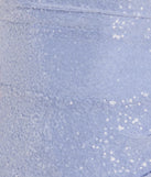 Make a bold statement in the Shine Bright Sleeveless Cutout Sequin Mini Dress in periwinkle, the perfect summer dress for weddings, cocktail hours, nights out, and/or seasonal celebrations.