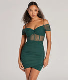 The Elegant Existence Cold Shoulder Mesh Mini Dress is a mini dress that will make a statement with its short hemline and on-trend details to have you ready for any event!