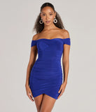 The Casually Enchant Off-The-Shoulder Bodycon Mini Dress is a mini dress that will make a statement with its short hemline and on-trend details to have you ready for any event!