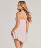 Own every entrance in the Sparkling Perfection Rhinestone A-Line Mini Dress, a pink party dress perfect for milestone birthdays and grad parties, or dancing through summer nights and unforgettable bachelorette celebrations.