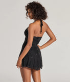 Own every entrance in the Glam Drama Rhinestone Mesh A-Line Mini Dress, a black party dress perfect for milestone birthdays and grad parties, or dancing through summer nights and unforgettable bachelorette celebrations.