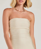 Bring high-impact style to your nightlife in the So Your Vibe Strapless A-line Mini Dress, a bold ivory club dress made for dancing, parties, and unforgettable nights.