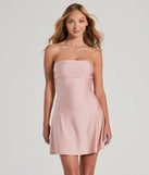 Own every entrance in the So Your Vibe Strapless A-line Mini Dress, a pink party dress perfect for milestone birthdays and grad parties, or dancing through summer nights and unforgettable bachelorette celebrations.