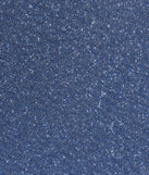 Step into winter chic with the Corinna Off-The-Shoulder Glitter Mini Dress, a blue mini dress featuring an above-the-knee cut ideal for cocktail parties, festive gatherings, or clubwear.