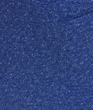 Revamp your 2025 wardrobe with this chic addition, the Glitzy Glow Glitter Strapless Bodycon Mini Dress in blue, perfect for elevating your style in the new year.