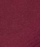 Flaunt your silhouette in the tight Sultry Glitz Glitter Cold-Shoulder Mini Dress in wine, a bodycon dress that empowers your look with bold style and effortless edge.