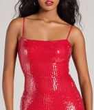 Revamp your 2025 wardrobe with this chic addition, the Cupid Cutie Sequin Bodycon Mini Dress in red, perfect for elevating your style in the new year.