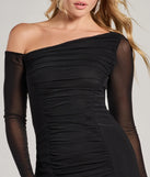 Bring high-impact style to your nightlife in the Perfect Darling Long Sleeve Mesh Mini Dress, a bold black club dress made for dancing, parties, and unforgettable nights.