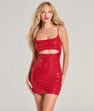 Bring high-impact style to your nightlife in the Dangerously Charmed Sequin Mini Dress, a bold red club dress made for dancing, parties, and unforgettable nights.