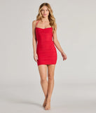 Make a bold statement in the Senorita Mesh Strappy Mini Dress in red, the perfect summer dress for weddings, cocktail hours, nights out, and/or seasonal celebrations.