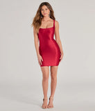 Make a bold statement in the Flaunt Your 'Fit Sleek Bodycon Mini Dress in red, the perfect summer dress for weddings, cocktail hours, nights out, and/or seasonal celebrations.