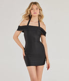 Haute And Dangerous Off-The-Shoulder Mini Dress
