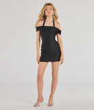 Haute And Dangerous Off-The-Shoulder Mini Dress
