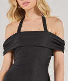 Haute And Dangerous Off-The-Shoulder Mini Dress
