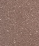 Glimmer Nights Off-The-Shoulder Glitter Mini Dress, a trendy taupe mini dress featuring modern details and a fresh seasonal hue, perfect for creating chic 2025 looks.