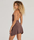 Own every entrance in the Flirty Glam Backless Glitter Knit Mini Dress, a brown party dress perfect for milestone birthdays and grad parties, or dancing through summer nights and unforgettable bachelorette celebrations.