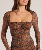 Revamp your 2025 wardrobe with this chic addition, the Glam Unleashed Leopard Print Mini Dress in brown, perfect for elevating your style in the new year.