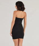 Bring high-impact style to your nightlife in the Classic Crepe Strapless Bodycon Mini Dress, a bold black club dress made for dancing, parties, and unforgettable nights.