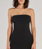 Bring high-impact style to your nightlife in the Classic Crepe Strapless Bodycon Mini Dress, a bold black club dress made for dancing, parties, and unforgettable nights.
