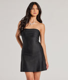 So Your Vibe Strapless A-line Mini Dress
